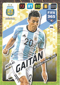Nicolas Gaitan Argentina 2018 FIFA 365 International Star #346
